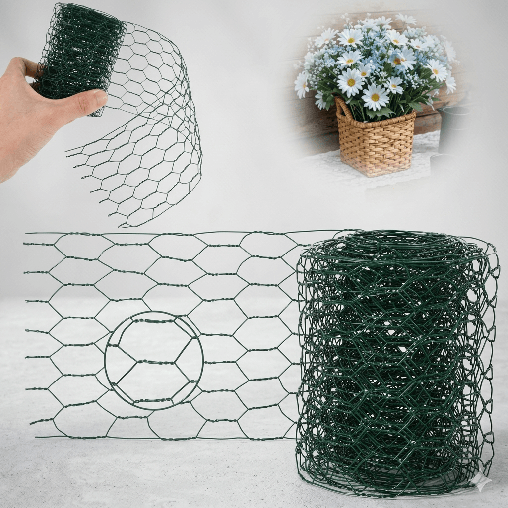 PVC Coated Floral Chicken Wire