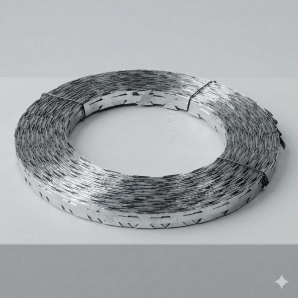 Razor Ribbon typically do not have a thick steel wire core in the middle. They are simply "flat metal strips" stamped and folded from a single piece of stainless steel or galvanized sheet, without any high-tensile hard steel wire wrapped inside.