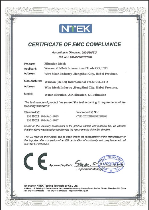 CE Mark Certificate